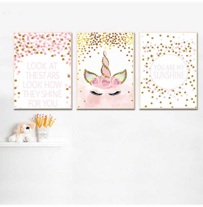 Baby Nursery Quotes - Cuadro Decorativo para Dormitorio de Bebé
