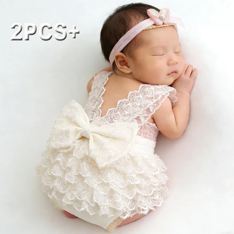 Baby Nursery Images - Ylsteed Conjunto de mameluco de encaje