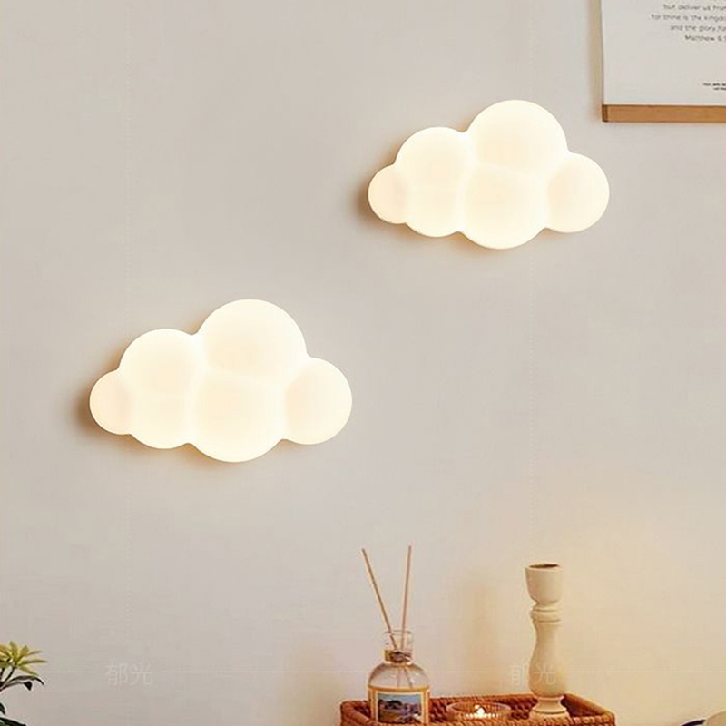 Baby Nursery Lamp - Lámparas de pared de nube blanca