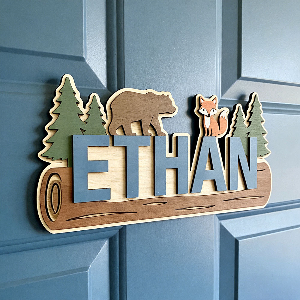 Baby Nursery Decor - Letrero de Madera Personalizado con Nombre