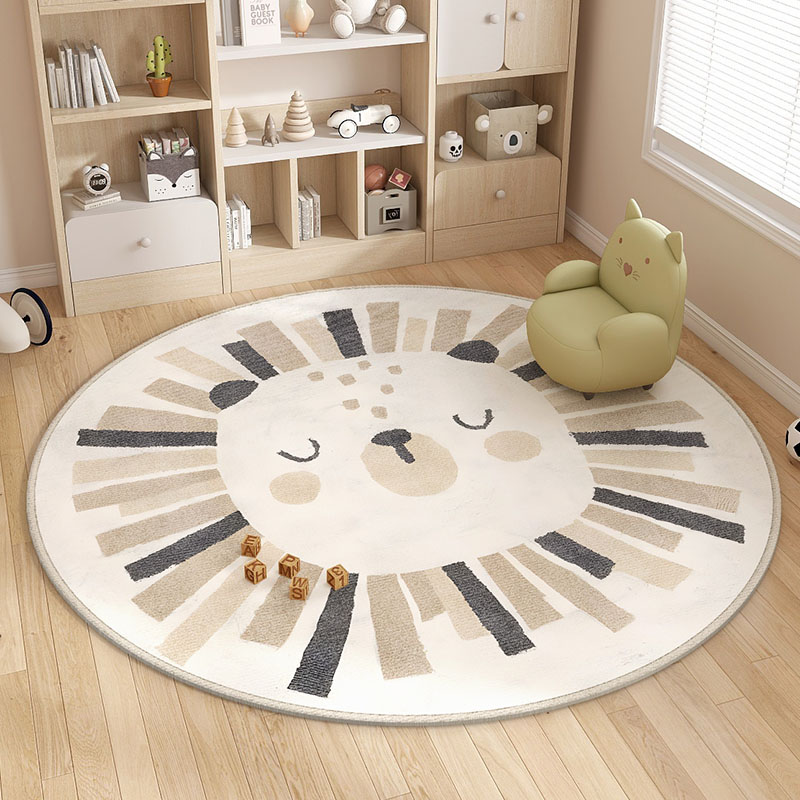 Baby Nursery Rug - VIKAMA Mori-alfombra de pelo corto hipoalergénica