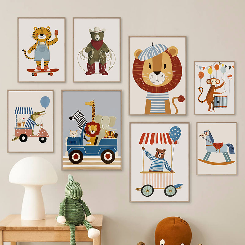 Baby Nursery Images - Divertidos Cuadros de Dibujos Animados de