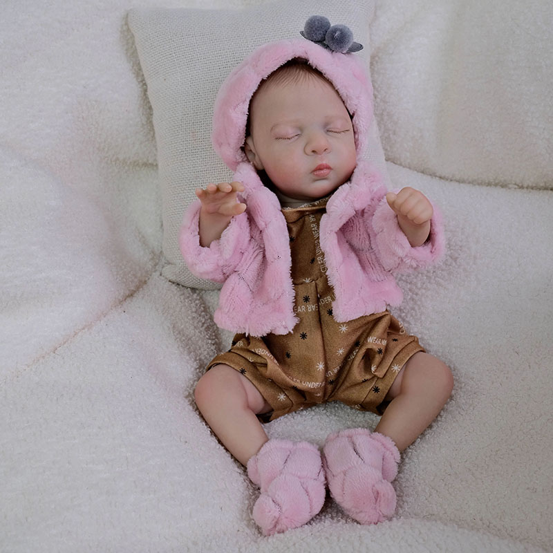 Baby Nursery Images - Muñeca Reborn de silicona de 12