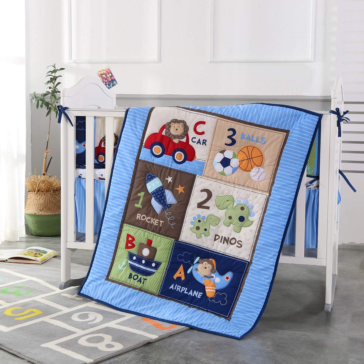 Baby Nursery Bedding - Juego de cama para cuna de