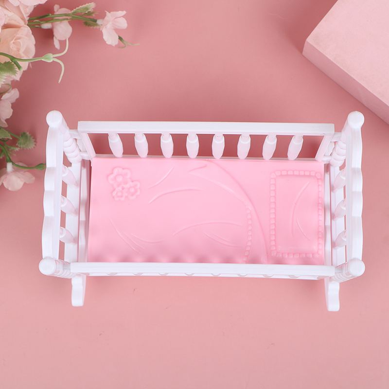 Baby Nursery Crib - Mini Sonajero para Bebé, Juguete Rosa