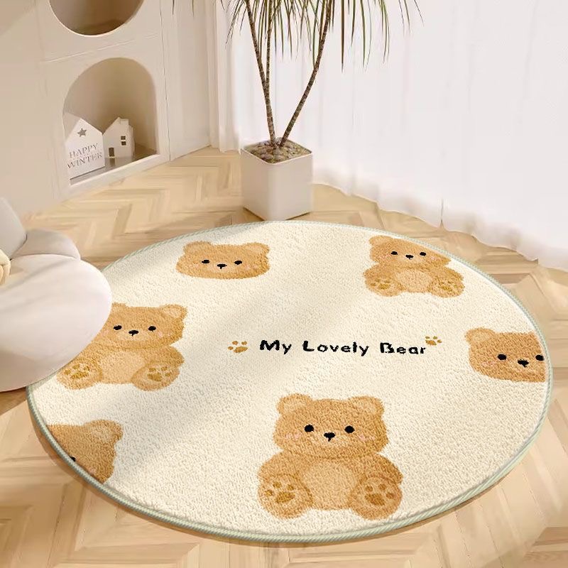 Baby Nursery Rug - VIKAMA, 1 alfombra redonda para sala