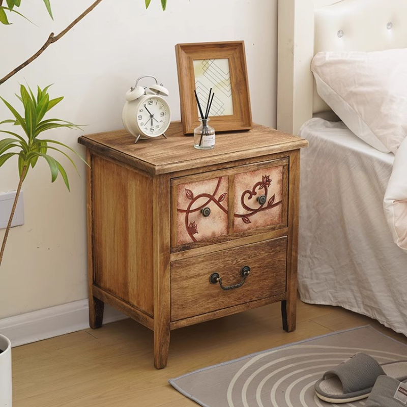Baby Nursery Table - Mesita de noche de madera Natural