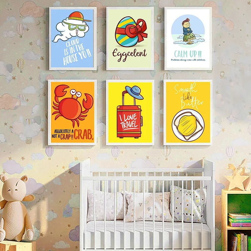 Baby Nursery Quotes - Linda y Divertida Lámina Decorativa con