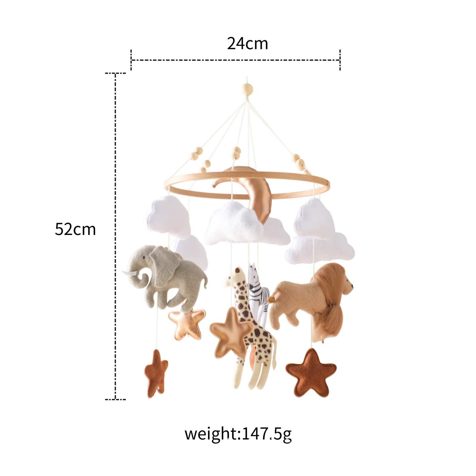 Baby Nursery Crib - Gran oferta, nórdico, hecho a mano,