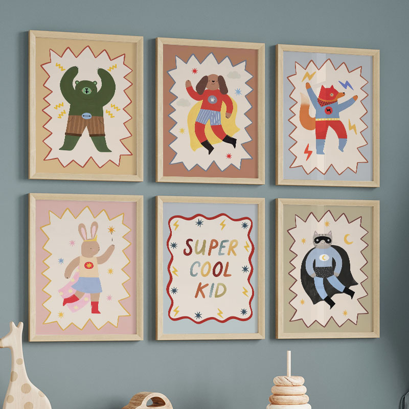 Baby Nursery Images - Divertidos dibujos animados, arte de pared