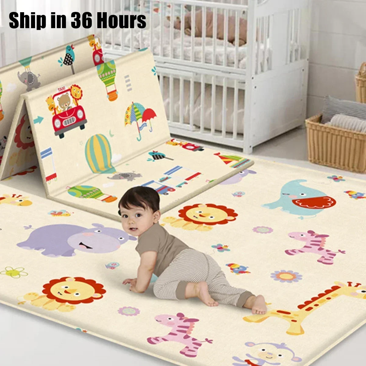Alfombra de juego plegable no  - Baby Nursery Rug reseña y precio