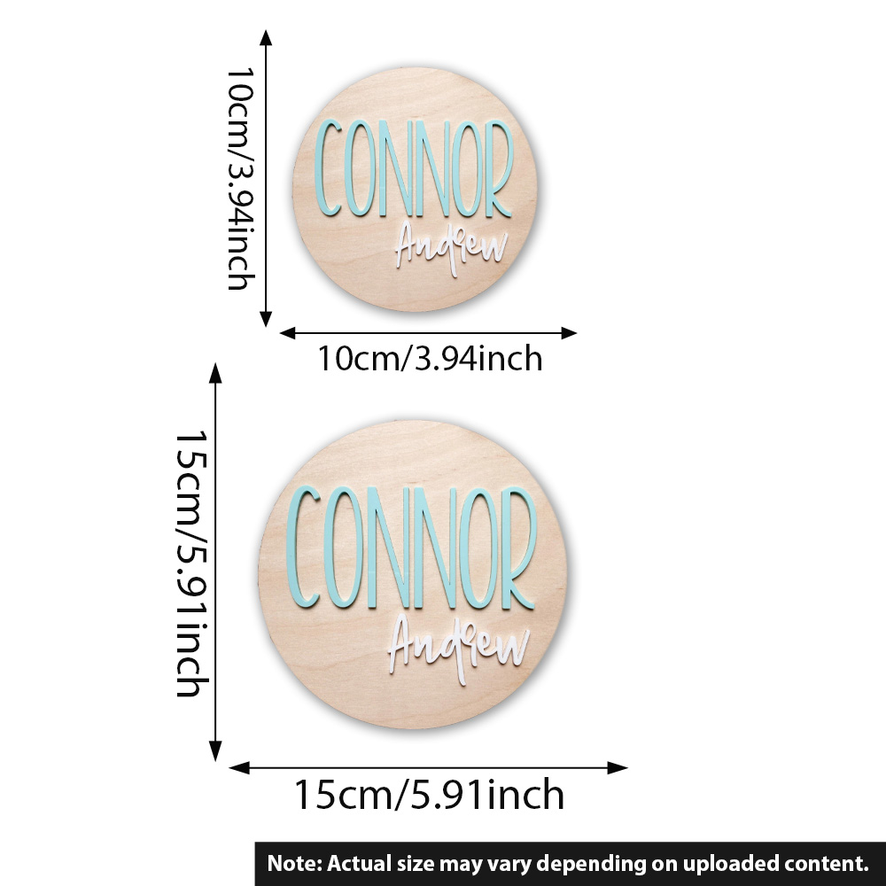 Placa de anuncio de nacimiento - Baby Nursery Decor reseña y precio