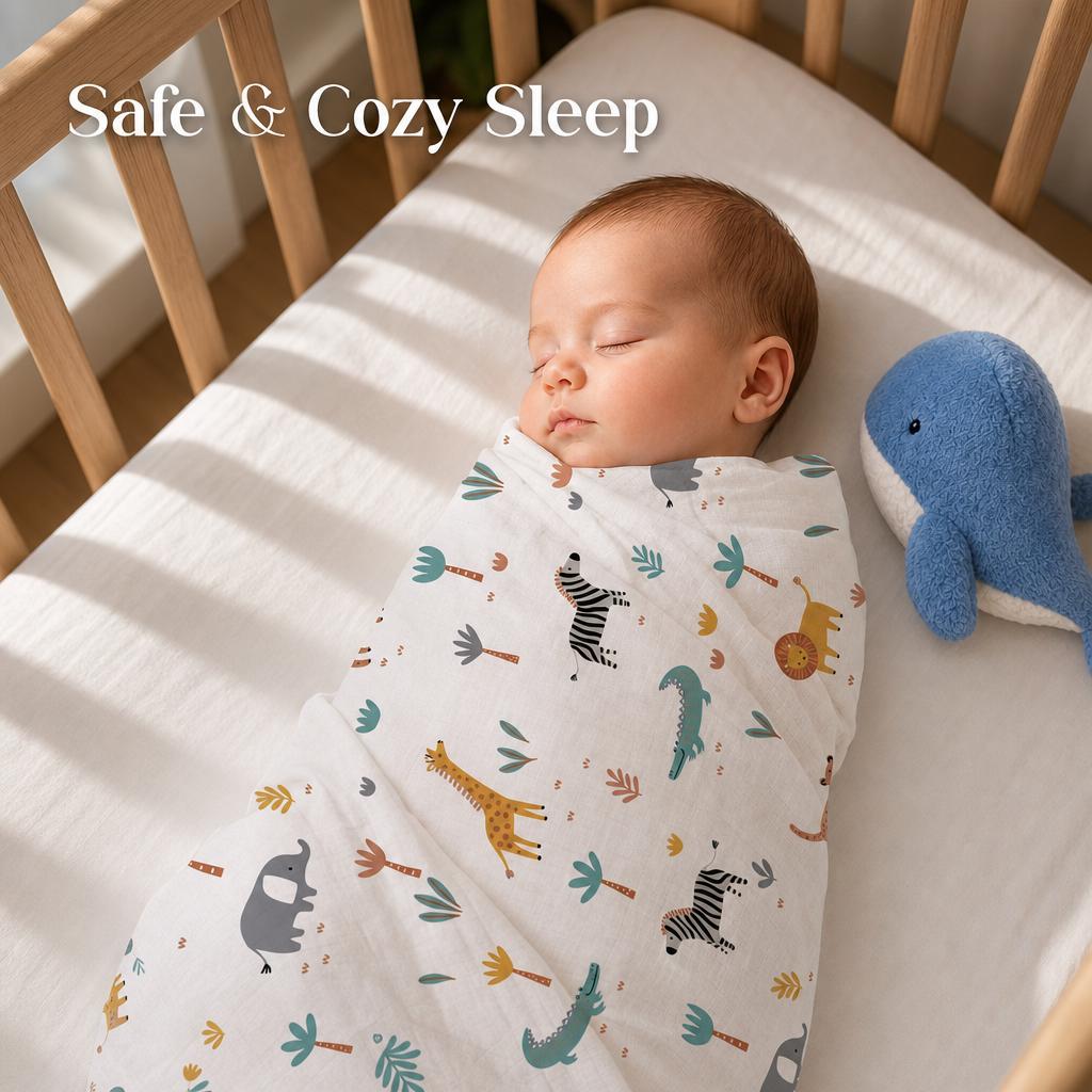 Paquete de 3 mantas de muselin - Baby Nursery Bedding reseña y precio