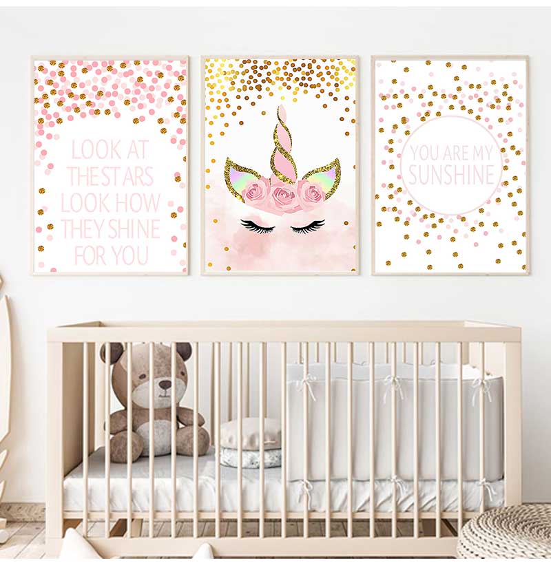 Cuadro Decorativo para Dormito - Baby Nursery Quotes reseña y precio