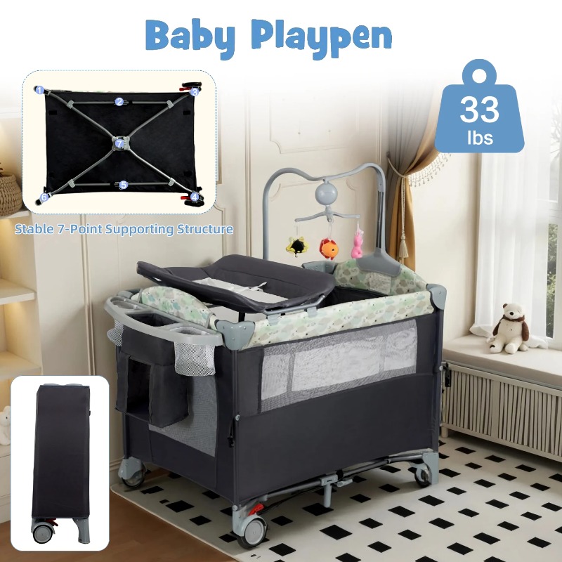 Corralito Portátil Pack n Play - Baby Nursery Table reseña y precio