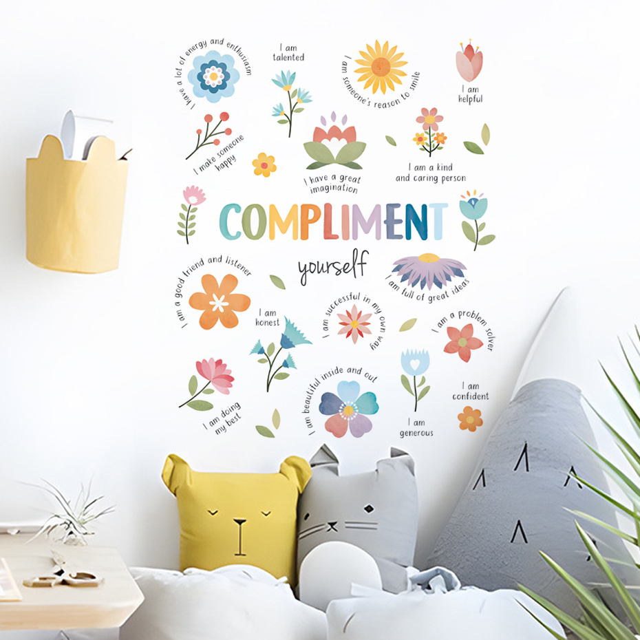 Pegatina de pared de acuarela  - Baby Nursery Quotes reseña y precio