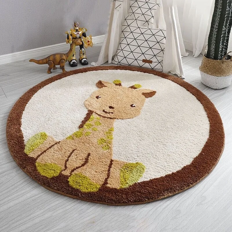 VIKAMA-alfombra redonda de Cac - Baby Nursery Rug reseña y precio