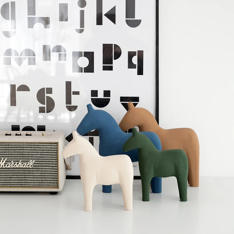 Adornos Nórdicos de Caballo de - Baby Nursery Table reseña y precio