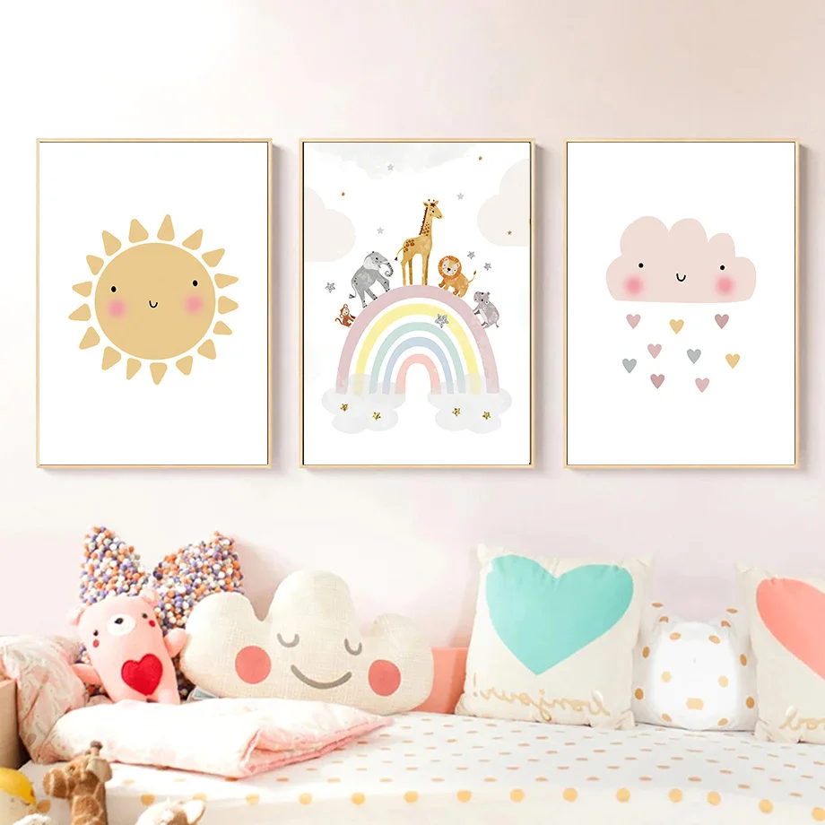 Pósteres nórdicos de jirafa, e - Baby Nursery Images reseña y precio