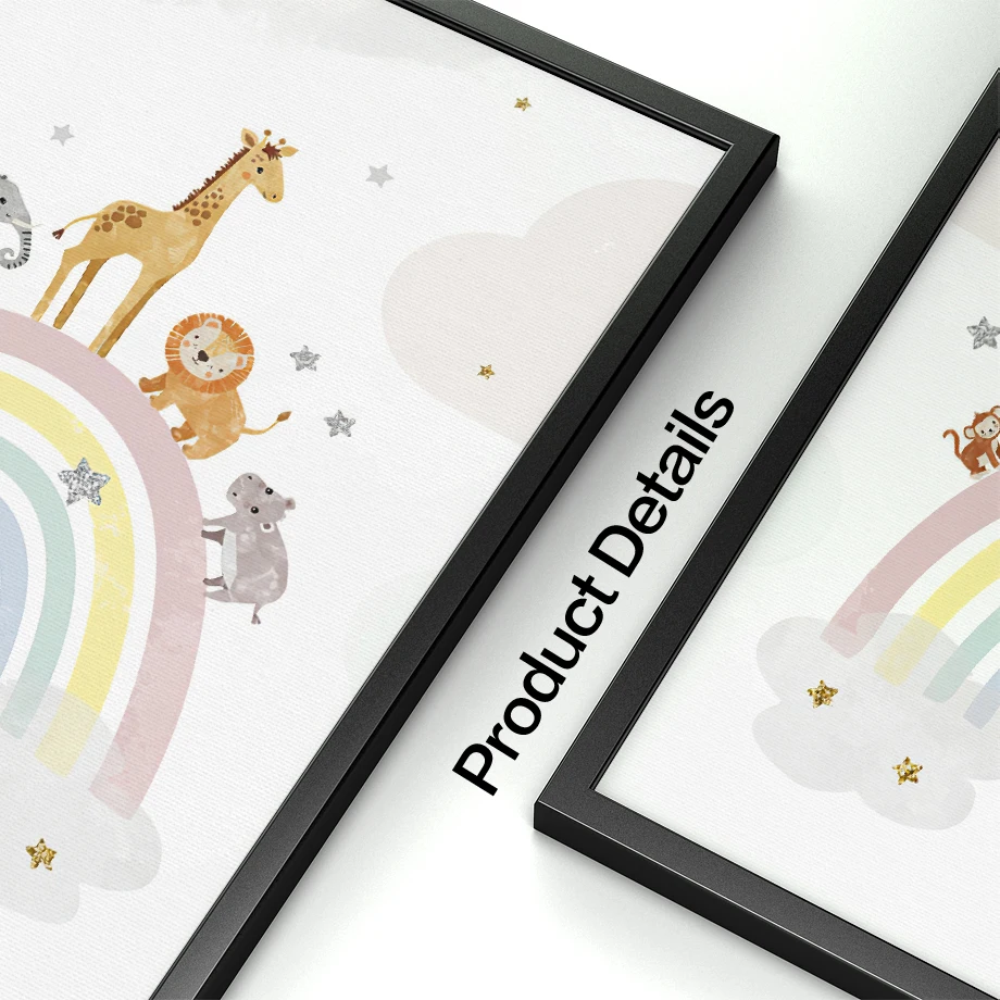 Pósteres nórdicos de jirafa, e - Baby Nursery Images reseña y precio