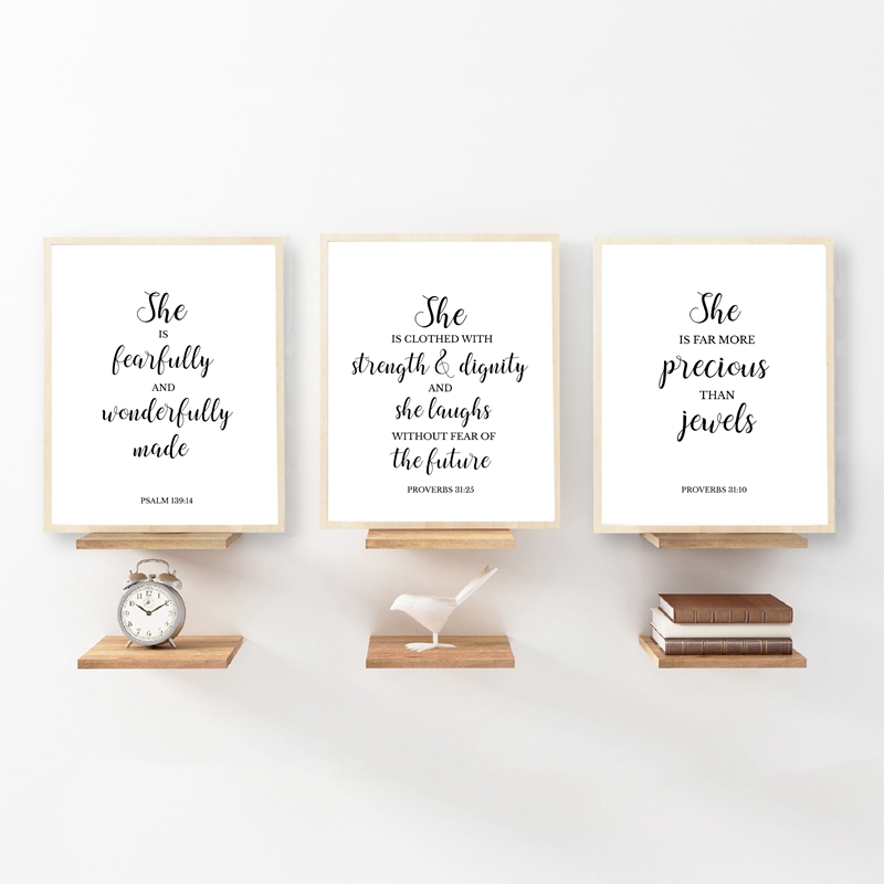 Arte de pared cristiano con ci - Baby Nursery Quotes reseña y precio