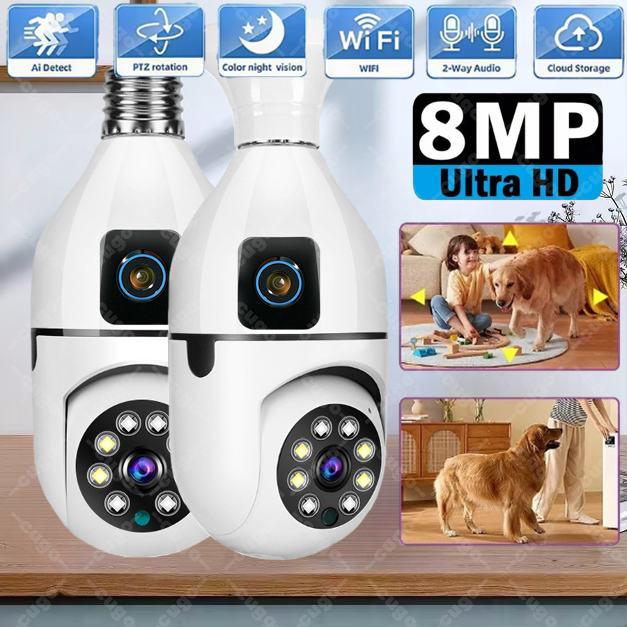 Cámara IP WiFi E27 con forma d - Baby Nursery Camera reseña y precio