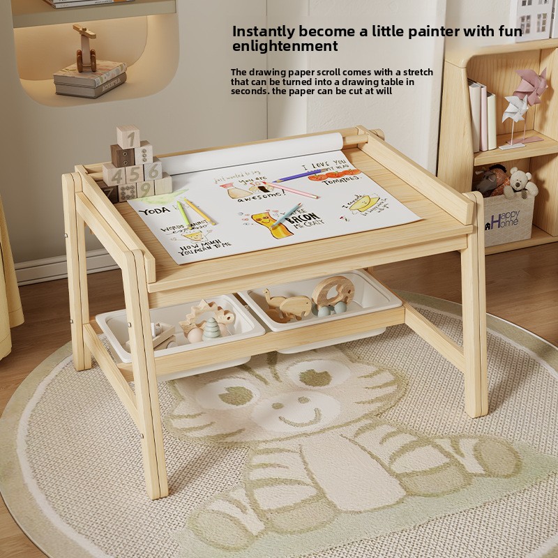 Mesas y sillas de madera maciz - Baby Nursery Table reseña y precio