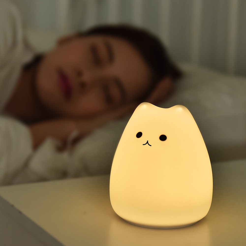Luz de noche de gato bonito pa - Baby Nursery Lamp reseña y precio