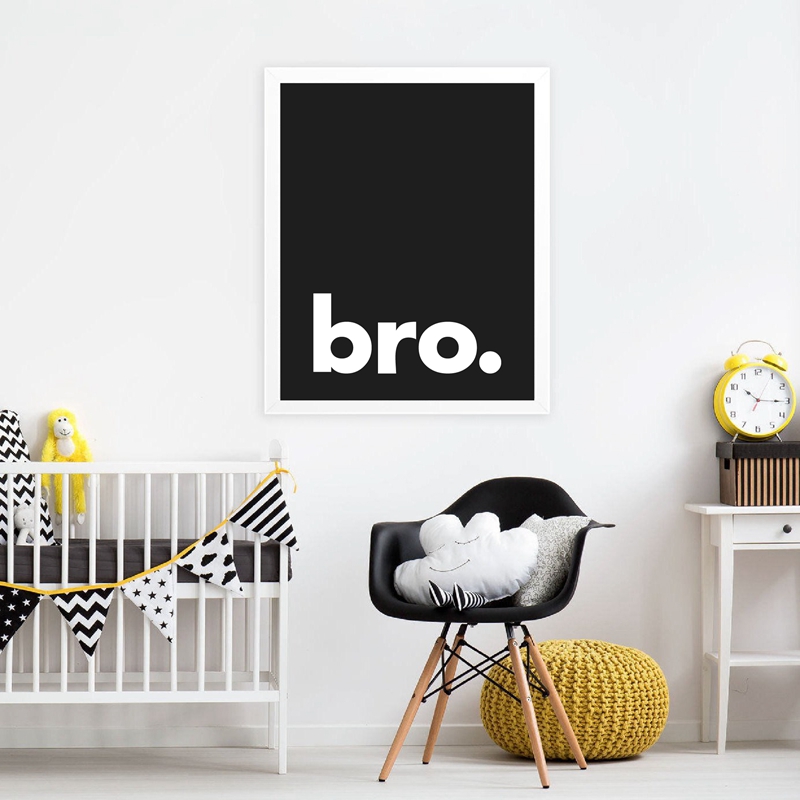 Bro. Impresión de póster de ti - Baby Nursery Quotes reseña y precio