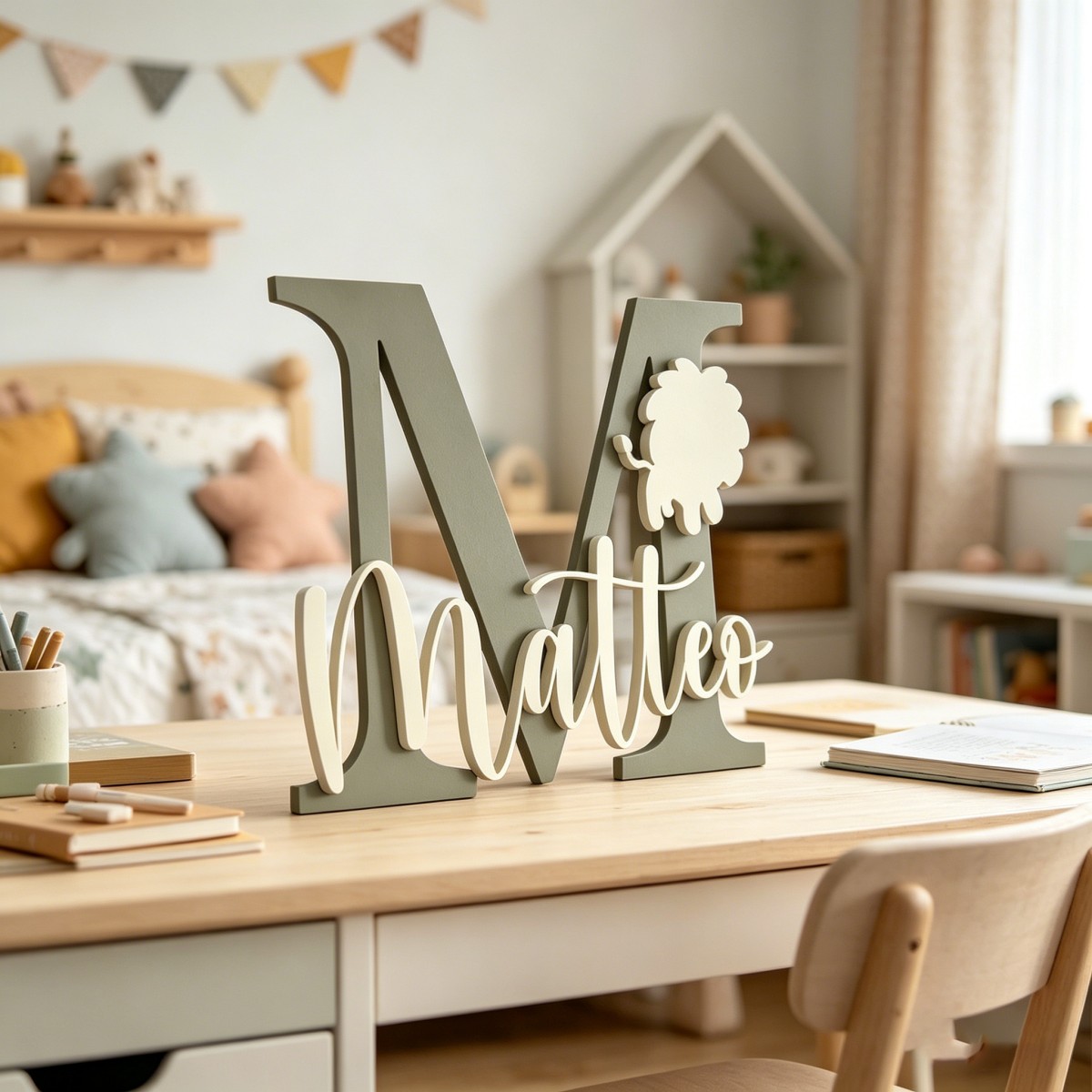 1 Pieza de Placa de Madera Per - Baby Nursery Decor reseña y precio