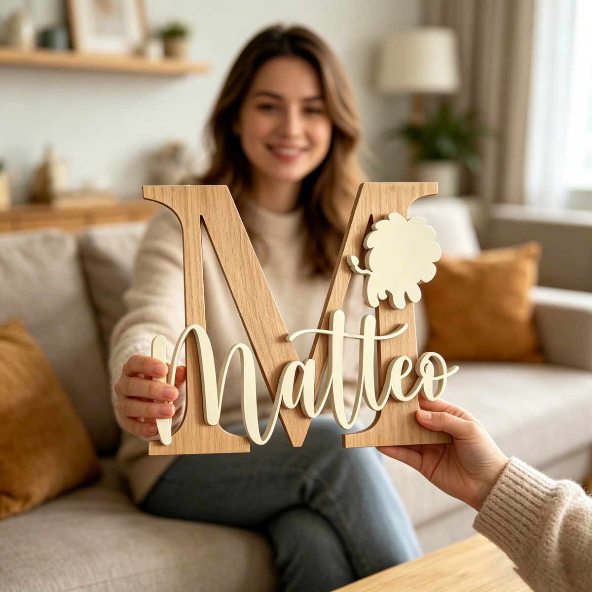 1 Pieza de Placa de Madera Per - Baby Nursery Decor reseña y precio