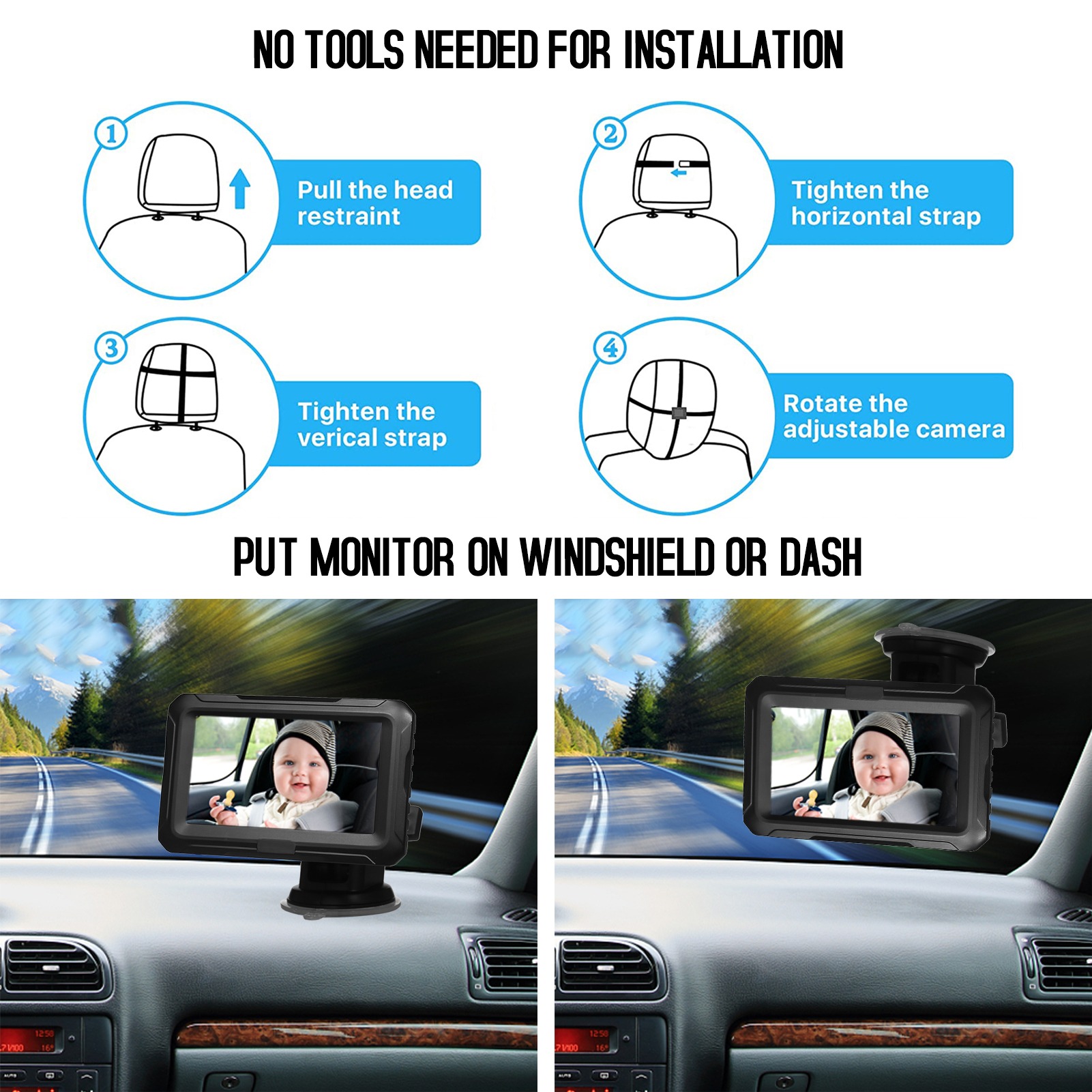 Espejo Retrovisor para Bebé co - Baby Nursery Camera reseña y precio