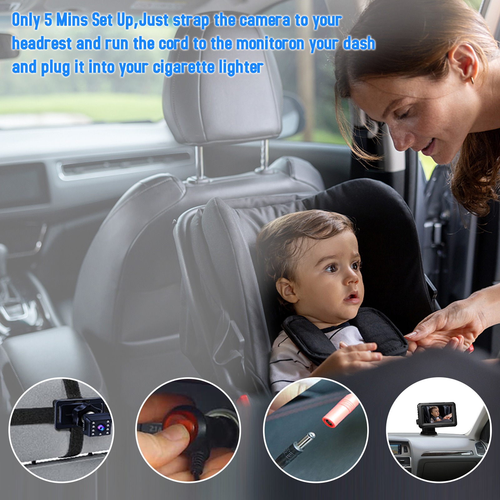 Espejo Retrovisor para Bebé co - Baby Nursery Camera reseña y precio