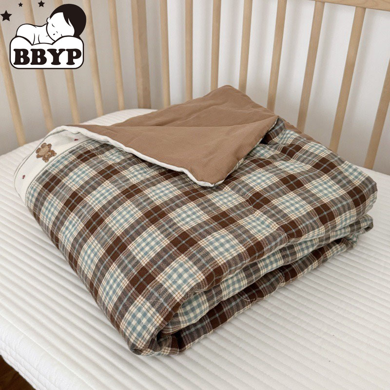 Edredón de lino de rejilla tra - Baby Nursery Bedding reseña y precio