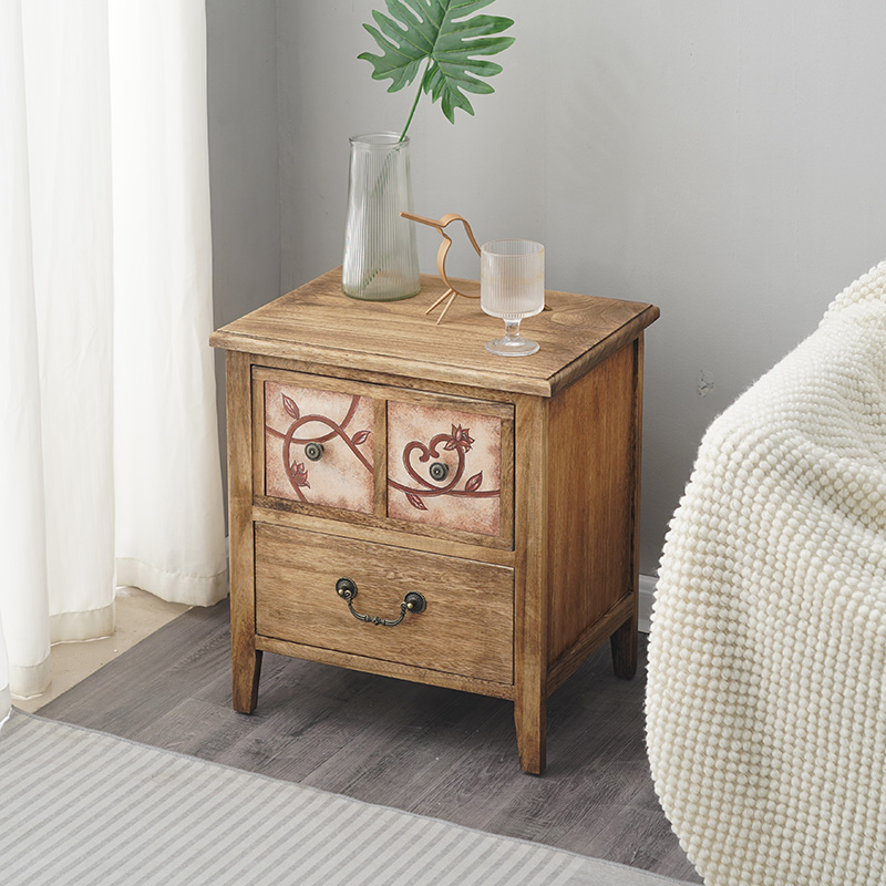 Mesita de noche de madera Natu - Baby Nursery Table reseña y precio