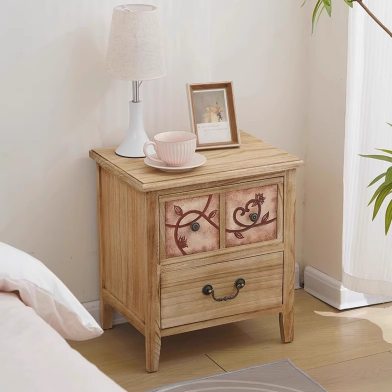 Mesita de noche de madera Natu - Baby Nursery Table reseña y precio