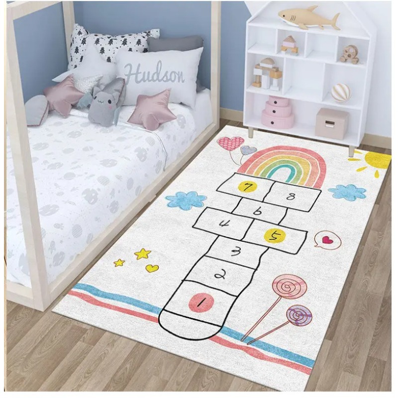 Alfombra gris claro para niños - Baby Nursery Lamp reseña y precio