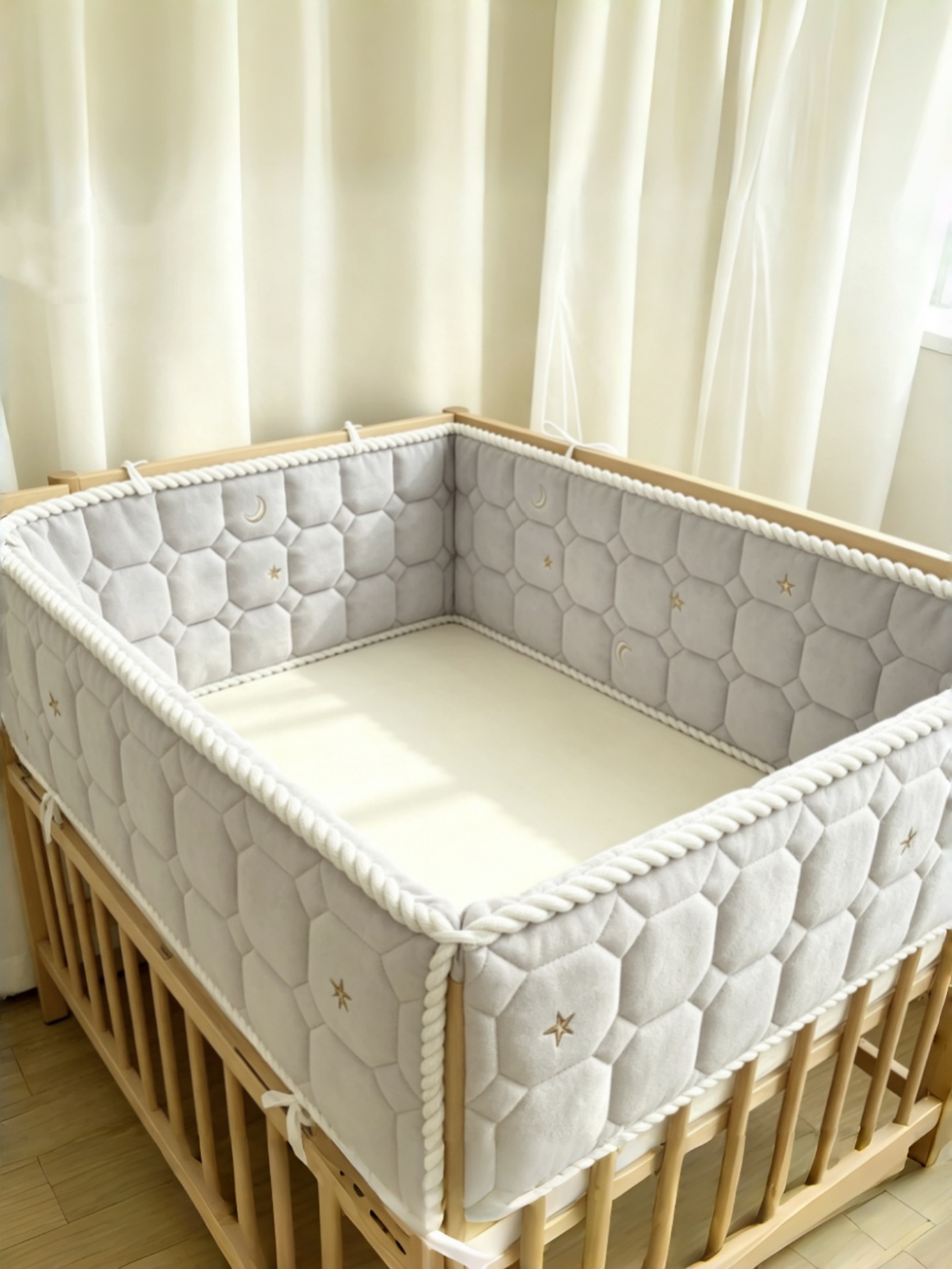 Barandilla de cama anticolisió - Baby Nursery Bedding reseña y precio