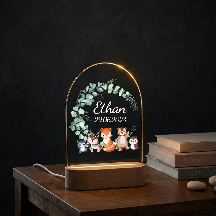 Lámpara de Noche Personalizada - Baby Nursery Lamp reseña y precio